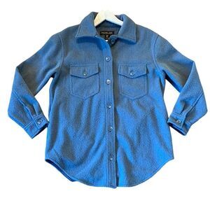 Rachel Zoe blue collared shacket size am